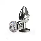 ToyJoy - Disco Diamond Plug Small. Korek analny o unikatowej teksturze, ozdobiony lśniącym kryształkiem.