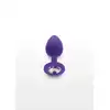 ToyJoy - Diamond Booty Jewell Small. Fioletowy korek analny, przyozdobiony kryształkiem. Nie bój się lśnić!