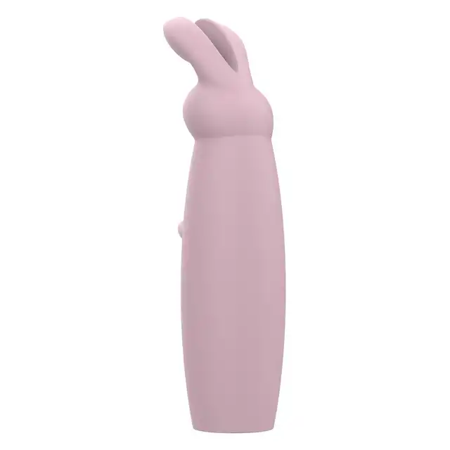 Nude - Hazel Rabbit Massager. Niewielki wibrator z króliczymi uszkami do stymulacji łechtaczki z 10 wibracjami i 3 prędkościami