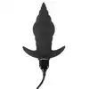 Black Velvets - RC Butt Plug. Wibrujący stożkowy korek analny z pilotem zdalnego sterowania, wyjątkowy kształt i stymulacja