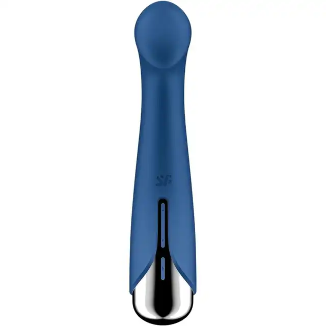 Satisfyer - Spinning G-Spot 1 Blue. Innowacyjny obrotowy wibrator punktu G z 12 programami wibracji i rotacji dla intensywnych doznań