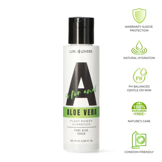 Lube4Lovers - A is for Aloe Vera. Łagodny lubrykant analny z aloesem dla maksymalnego komfortu