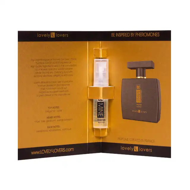 Lovely Lovers - Be MIne Original Parfum Woman 2ml. Damskie feromony z feromonami, stworzone z myślą o przyciąganiu uwagi i podkreślaniu osobowości kobiet typu alfa