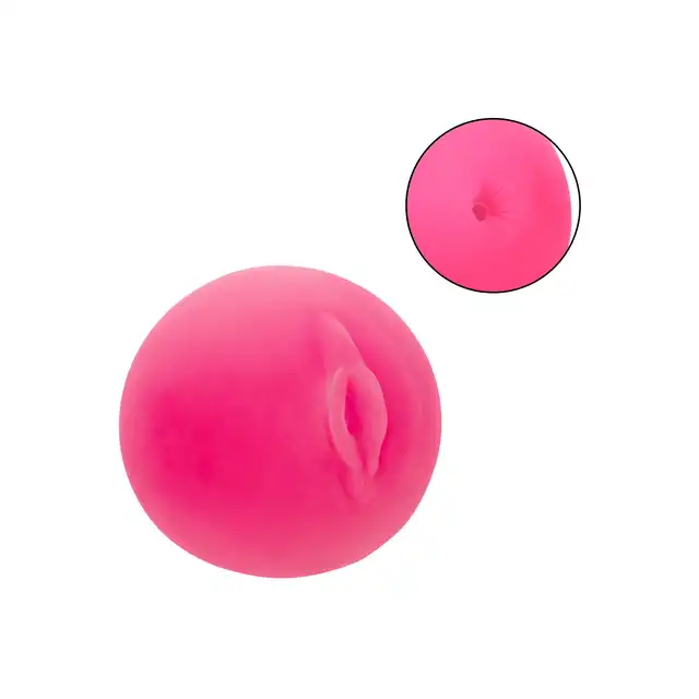 CalExotics - Pop Sock Pussy Ass. Dwuwejściowy różowy masturbator, realistyczny materiał, łatwa pielęgnacja