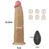 LoveToy - Wibrator 9.0'' Dual Layered Platinum Silicone Rotator. Realistyczne doznania, nowoczesna technologia