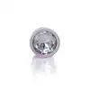 B-Series - Pearl Pink Plug Clear M. Luksusowy korek analny w rozmiarze M ze stali nierdzewnej z ozdobnym diamencikiem 