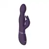 Vive - Niva Rotating Rabbit Vibrator Purple. Wyjątkowy ibrator punktu G z 10 funkcjami wibracji i obrotową główką