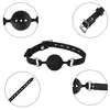 Erospace - Wild Play Mouth Gag with Silicone Ball. Knebel z silikonową piłką, subtelna kontrola i intensywne doznania