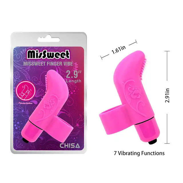 Chisa - MisSweet Finger Vibe-Pink. Dyskretny, ale skuteczny wibrator na palec idealny do codziennych przyjemności, jak i do eksperymentowania