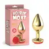 Matrix Mont - Showy Rose Anal Plug. Elegancki złoty anal plug z różą w rozmiarze M