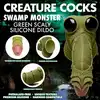 Creature Cocks - Scaled Swamp Monster Dildo. Dildo w kształcie łuskowanego potwora z bagien, fantazyjny design i intensywna stymulacja