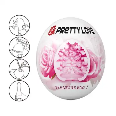 Pretty Love - Pleasure Egg. Nowy masturbator kieszonkowy o żebrowej strukturze i elastycznym materiale!