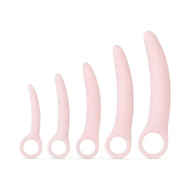 Teazers - Vaginal Dilator Set. Różowy zestaw 5 rozszerzaczy waginalnych, idealny dla osób pragnących poprawić elastyczność