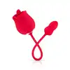 Teazers - Rose Vibrator and Clitoris Stimulator. Wielofunkcyjny wibrator do łechtaczki i jajeczko wibrujące, luksusowy wibrator duo w formie róży