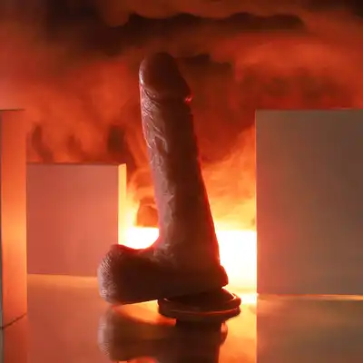 Erospace - Natural Play D2. Realistyczne dildo 20,6 cm wyjątkowa przyjemność z wysokiej jakości silikonu