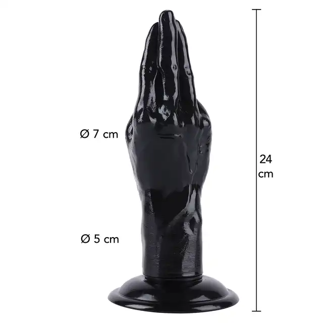 Hidden Desire - Extreme Hand Fucker XL 24 cm – Ekstremalne analne doznania XXL, PVC, szeroka podstawa, dla intensywnych wrażeń