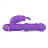 Teazers - Silicone Rabbit Vibrator Purple. Wyjątkowy wibrator króliczek z wieloma wypustkami, klasyka w nowoczesnej formie