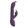 Vive - Gada Vibrating Bunny Ear G-Spot Rabbit with Pulse Wave Shaft Purple. Wibrator z króliczym uchem i wałkiem pulsacyjnym do stymulacji punktu G