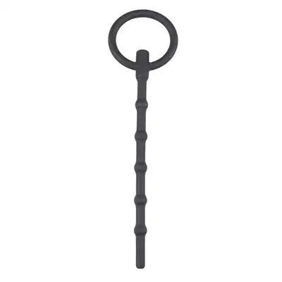 Sinner Gear - Long Hollow Silicone Penis Plug. Długi, elastyczny silikonowy dilator z otworem.