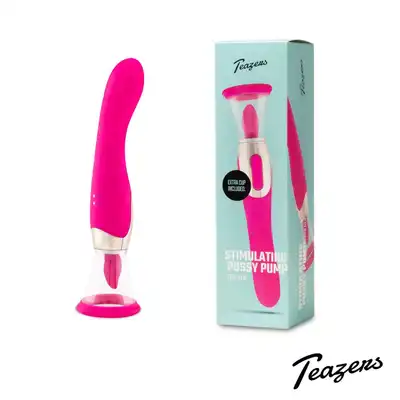 Teazers - Pleasure Pump With G-Spot Vibrator Pink. Wibrator do łechtaczki i punktu G, intensywna stymulacja z funkcją ssania i wibracjami