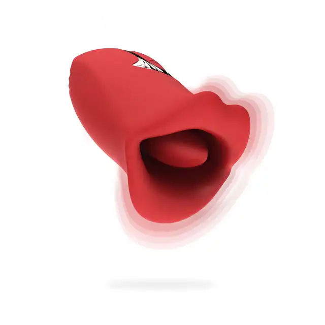 ToyJoy The Kisser Simulator - Masażer łechtaczki w kształcie kuszących warg z języczkiem, wyposażony w tryby wibracji i pulsacji.