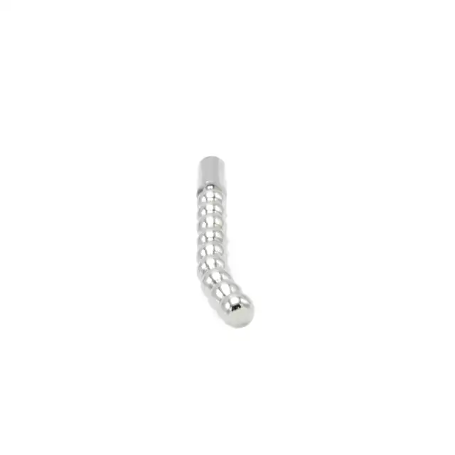 Kiotos SteelSeries - Solid Plug Beaded Curved Small. Dilator z zakrzywioną formą i ozdobnym kryształkiem – 8 mm