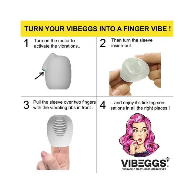 VIBEGGS - Naughty Nubs Vibrating Masturbation Sleeve. Wibrujący rękaw do masturbacji z miękkimi wypustkami, nowa generacja przyjemności