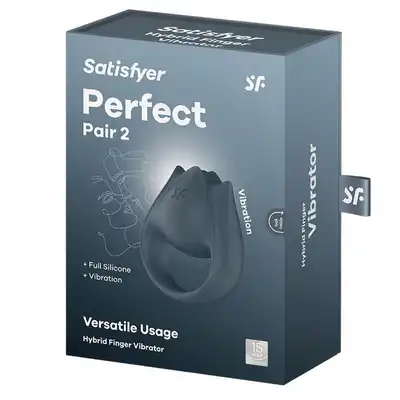 Satisfyer - Perfect Pair 2. Niesamowite połączenie ringa i stymulatora łechtaczki wykonane z wodoodpornego silikonu.