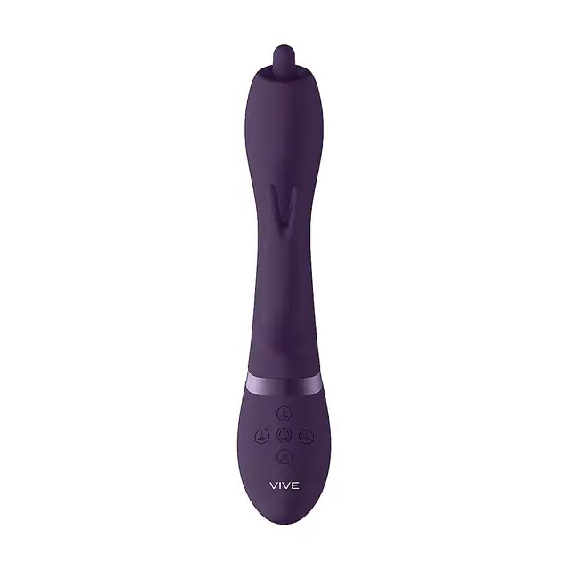 Vive - Nilo Pinpoint Rotating G-spot Rabbit Purple. Zaawansowany wibrator punktu G z funkcją obrotu 360 stopni i wibracji 