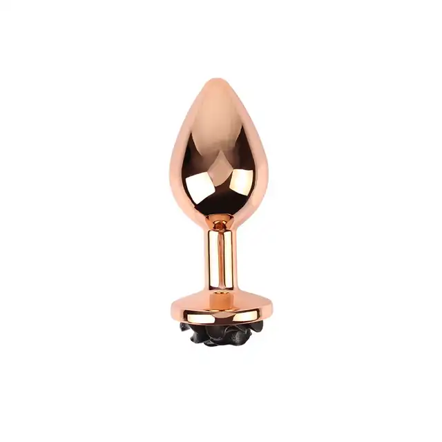 Matrix Mont -Evil Rose Anal Plug. Czerń, elegancja i delikatna stymulacja w rozmiarze M.