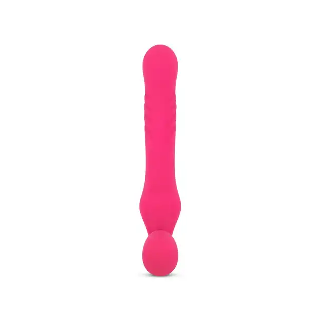 Teazers - Strapless Strap On Vibrator Pink. Wibrujący strapon bez uprzężowy, intensywna stymulacja łechtaczki, punktu G i strefy analnej w jednym