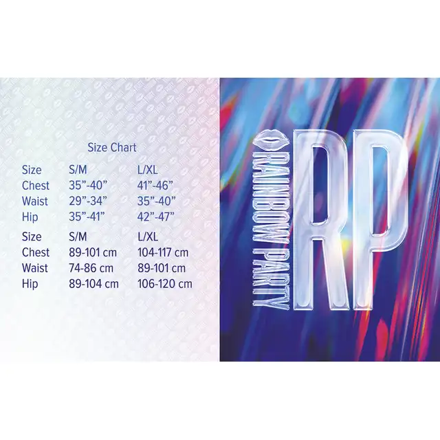 René Rofé - Rainbow Party Future Mode 3 Pcs Set Blue, L/XL. Wyjątkowy zestaw w kolorze niebieskim, który podkreśli twoją indywidualność