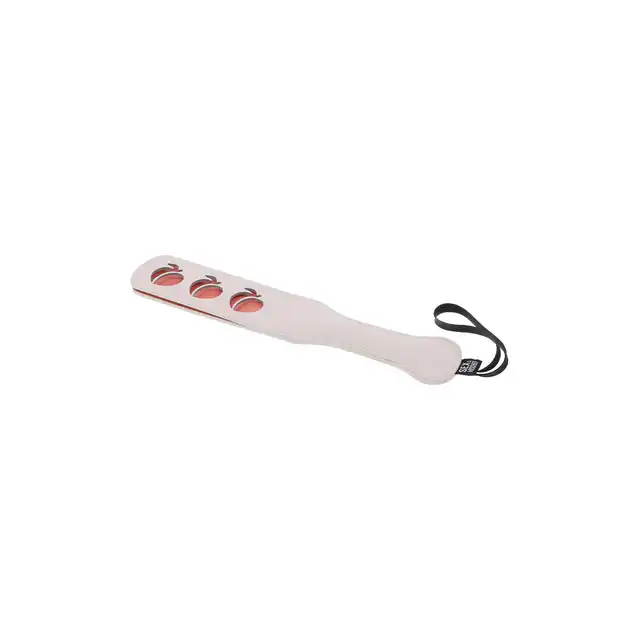 Sportsheets - Peaches `n CreaMe Paddle. Kremowa packa z wyciętą słodką brzoskwinką, uroczy gadżet BDSM