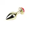 Matrix Mont - Showy Rose Anal Plug. Elegancki złoty anal plug z różą  w rozmiarze L