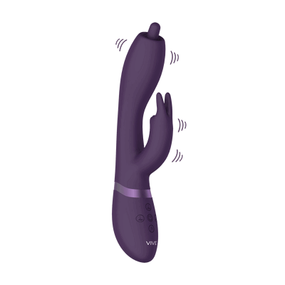 Vive - Nilo Pinpoint Rotating G-spot Rabbit Purple. Zaawansowany wibrator punktu G z funkcją obrotu 360 stopni i wibracji 