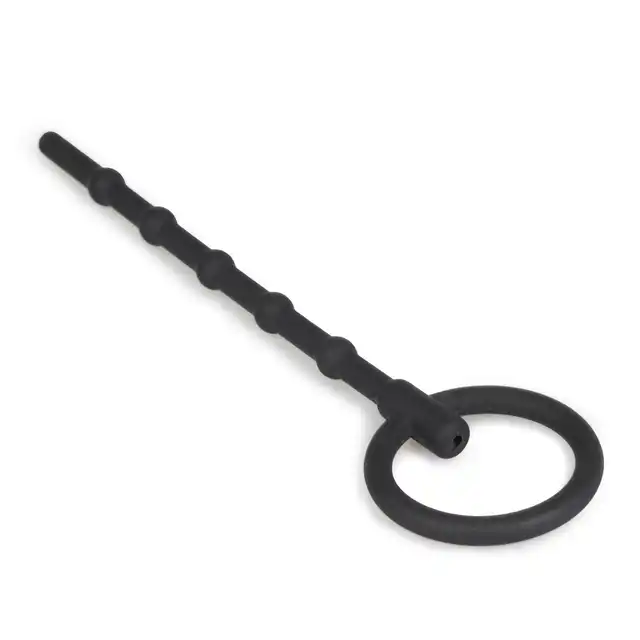 Sinner Gear - Long Hollow Silicone Penis Plug. Długi, elastyczny silikonowy dilator z otworem.