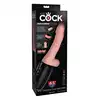 Pipedream - King Cock Plus 6.5 Inch Thrusting Cock With Balls. Głębokie ruchy posuwiste, przyjemne podgrzewanie do temperatury ciała oraz potężne wibracje