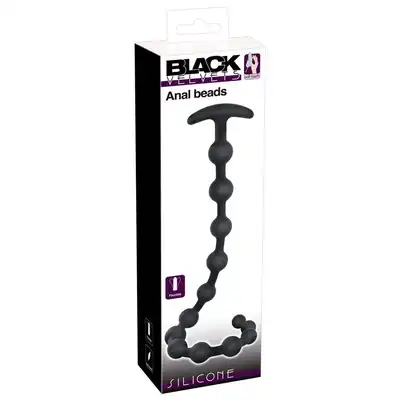 Black Velvets - Anal Beads. Elastyczne koraliki analne o zwiększającej średnicy, pół metra ekscytującej analnej zabawy