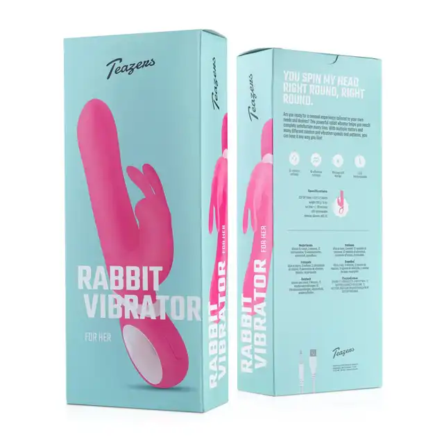 Teazers - Rotating &amp; Vibrating Rabbit Vibe. Wibrator królik z funkcją obrotów i wibracji, wiele możliwości dla intensywnych doznań