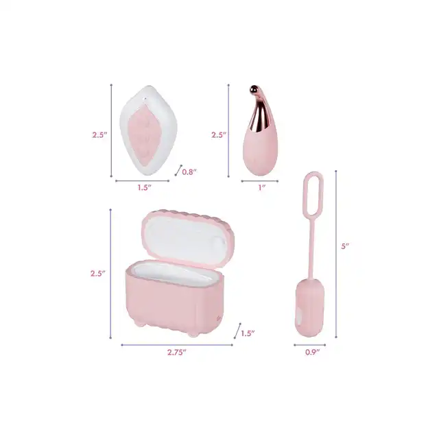 Blush - Play with me Wanderlust Pink. Niesamowity zestaw dwa miniwibratory, precyzyjny mini wand i bezprzewodowe jajeczko sterowane pilotem!
