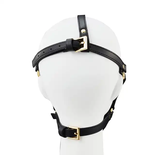 Sevanda - Blowjob Head Harness. Uprząż na głowę ze stymulującym tunelem oralnym, intymna gra i kontrola