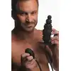 Master Series - Ass Puffer Ribbed Inflatable Anal Plug. Pompowany korek analny o intensywnie stymulującej powierzchni wypustkowej