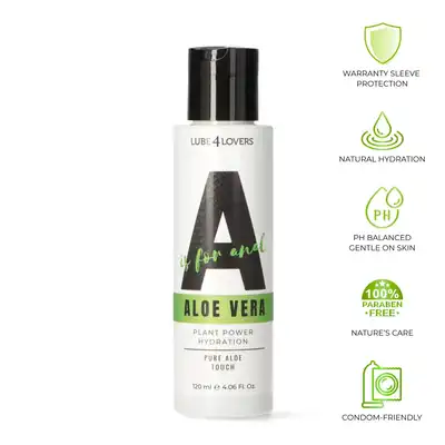 Lube4Lovers - A is for Aloe Vera. Łagodny lubrykant analny z aloesem dla maksymalnego komfortu
