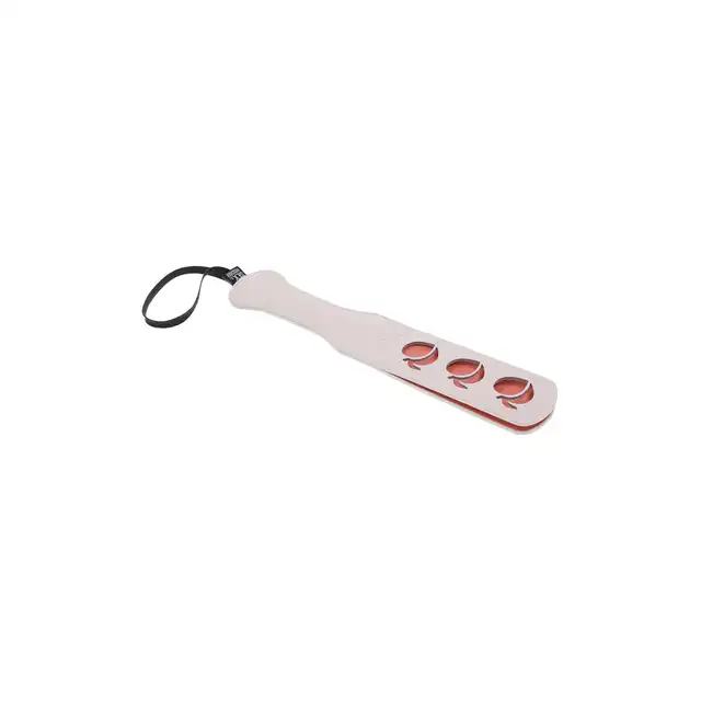 Sportsheets - Peaches `n CreaMe Paddle. Kremowa packa z wyciętą słodką brzoskwinką, uroczy gadżet BDSM