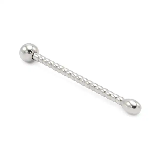 Kiotos SteelSeries - Solid Penis Plug Long Wand 10mm. Długi dilator z kulą – 10 mm, stal nierdzewna
