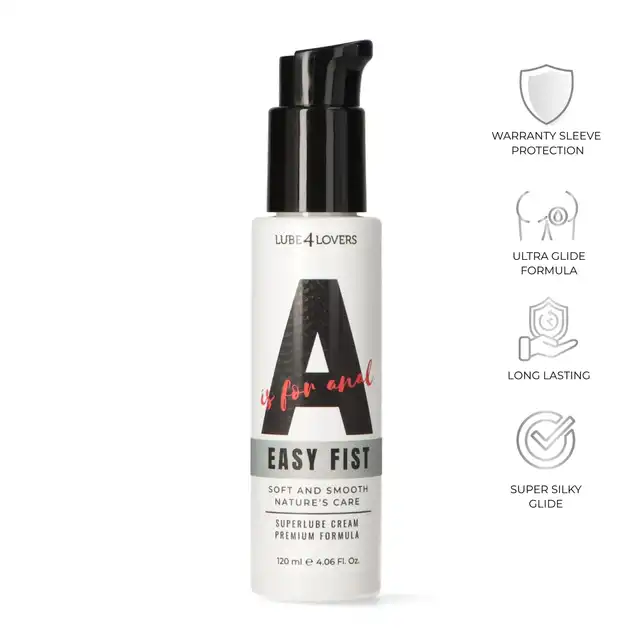 Lube4Lovers - A is for Easy Fist. Kremowy lubrykant analny dla wymagających, intensywnie nawilżający o gęstej, bogatej konsystencji