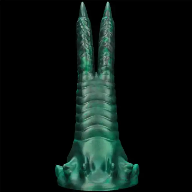 LoveToy - Savage Charm Double-Claw. Fantazyjne podwójne silkonowe dildo z pazurami i wibracjami. SUPER MOCNE!!!
