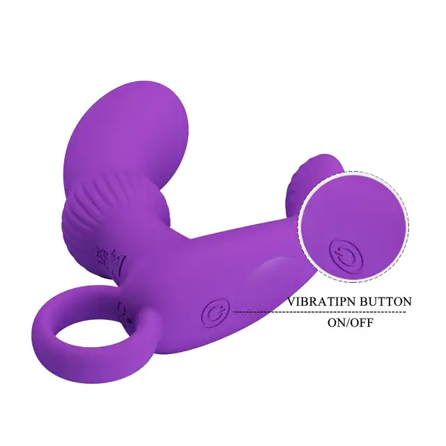 Pretty Love - Cayla Purple. Wibrujący masażer prostaty z 12 funkcjami, satysfakcja na najwyższym poziomie