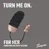 Teazers - Ribbed Vibrating Egg With Remote Control. Żebrowane wibrujące jajeczko z pilotem, pełna kontrola i komfort