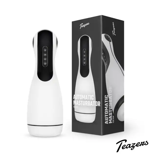 Teazers - Automatic Masturbator. Innowacyjny męski masturbator, luksusowa stymulacja z czterema trybami przyjemności